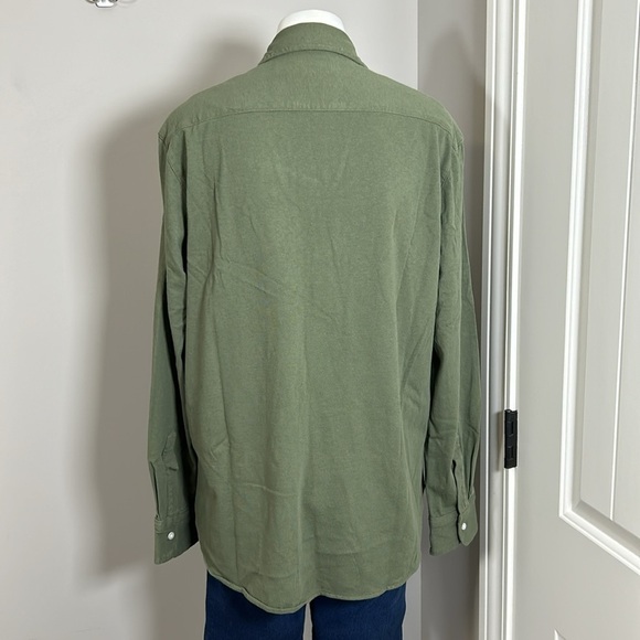 Frank and Eileen Tee Lab Button Up Olive Green Relaxed Fit Sz Medium NEW - Picture 7 of 10